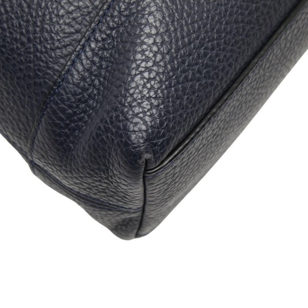 Coach Leather Handbag Navy - Picture 12 of 12